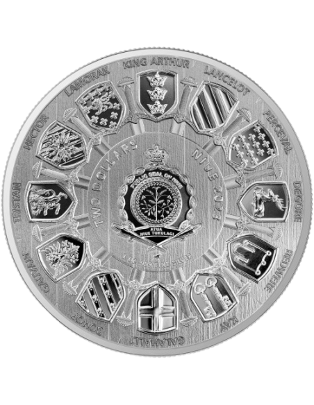 ARTHUR PENDRAGON Camelot Special Blister Pack 1 Oz Silver Coin 2$ Niue 2023 - Coins & More - Niue