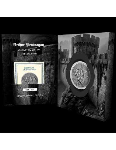 ARTHUR PENDRAGON Camelot Special Blister Pack 1 Oz Silver Coin 2$ Niue 2023 - Coins & More - Niue