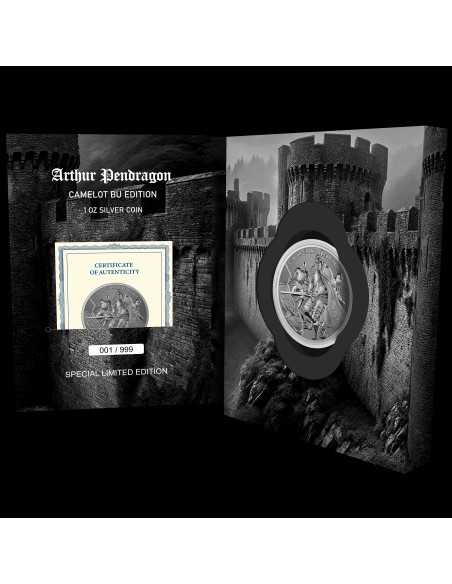 ARTHUR PENDRAGON Camelot Special Blister Pack 1 Oz Silver Coin 2$ Niue 2023 - Coins & More - Niue