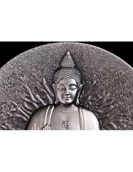 THE BUDDHA Creator of Buddhism 2 Oz Silver Coin 2000 CFA Francs Gabon 2025 - Coins & More - Gabon