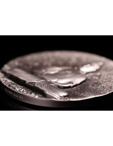 THE BUDDHA Creator of Buddhism 2 Oz Silver Coin 2000 CFA Francs Gabon 2025 - Coins & More - Gabon