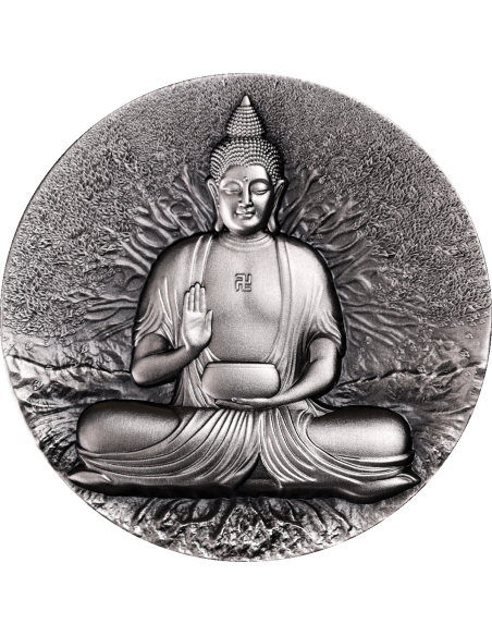 THE BUDDHA Creator of Buddhism 2 Oz Silver Coin 2000 CFA Francs Gabon 2025 - Coins & More - Gabon