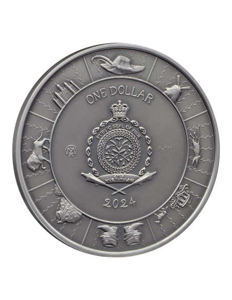 PUSS IN BOOTS Fairy Tales 1 Oz Silver Coin 1$ Niue 2024 - Coins & More - Niue