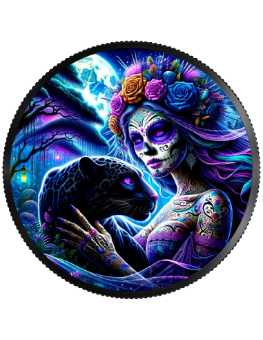 DIA DE LOS MUERTOS Special Edition 1 Oz Silver Coin Mexico 2023 - Coins & More - Mexiko