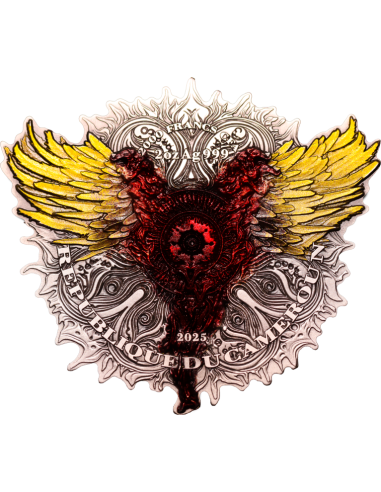 ICARUS 2 Oz Antique Silver Coin 2000 Francs Cameroon 2025 - Coins & More - Camerun