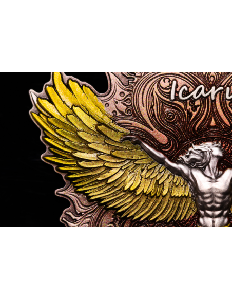 ICARUS 2 Oz Antique Silver Coin 2000 Francs Cameroon 2025 - Coins & More - Camerun