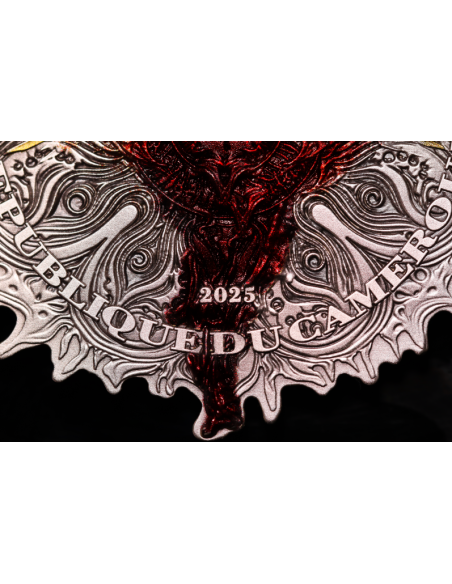 ICARUS 2 Oz Antique Silver Coin 2000 Francs Cameroon 2025 - Coins & More - Camerun