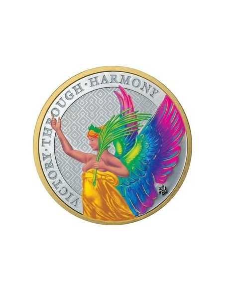 THE QUEEN'S VIRTUES VICTORY RAINBOW 1 Oz Silver Coin 1$ Dollar St Helena 2021 - Coins & More - Africa