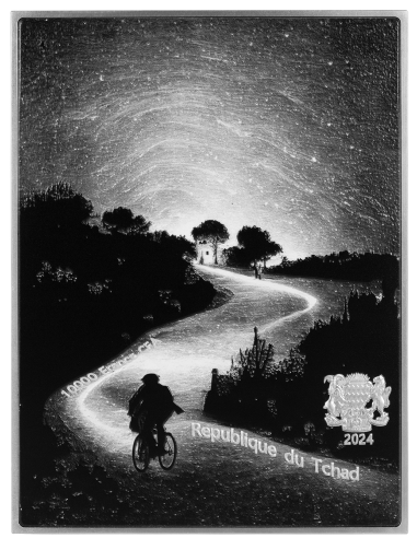 PORTRAIT OF JOSEPH ROULIN 1889 By Vincent Van Gogh Colored 2.5 Oz Silver & 120g Copper Coin 10000 Francs Chad 2024 - Coins & ...