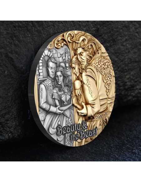 BEAUTY AND THE BEAST 2 Oz Silver Coin 2000 Francs Cameroon 2024 - Coins & More - Camerún