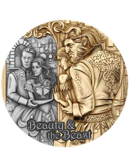 BEAUTY AND THE BEAST 2 Oz Silver Coin 2000 Francs Cameroon 2024 - Coins & More - Camerún