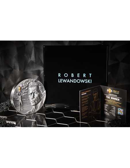 WINNER ROBERT LEWANDOWSKI The Way to the Dreams 1 Kg Silver Coin 50$ Niue 2023 - Coins & More - Niue