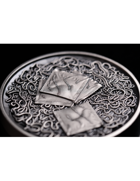 INSTANT NOODLE 2 Oz Antique Silver Coin 2000 Francs Cameroon 2025 - Coins & More - Cameroon