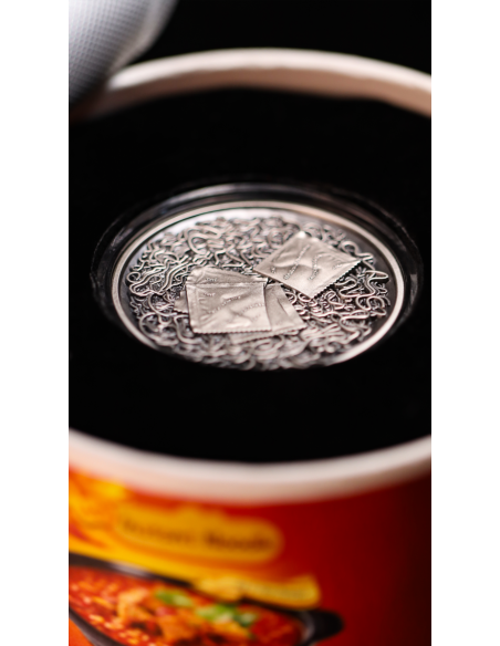 INSTANT NOODLE 2 Oz Antique Silver Coin 2000 Francs Cameroon 2025 - Coins & More - Cameroon
