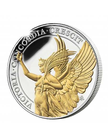 VICTORY Queen Virtues Plated 1 Oz Silver Coin 1 Pound Saint Helena 2021 - Coins & More - Afrique
