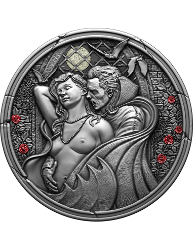 MIDNIGHT SEDUCTION 2 Oz Silver Coin 2000 Francs Cameroon 2024 - Coins & More - Camerun