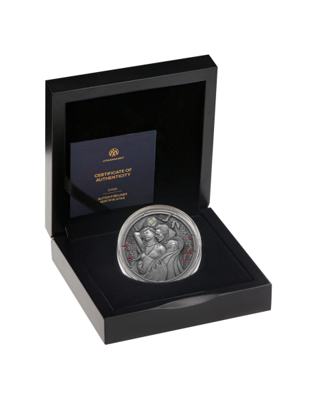 MIDNIGHT SEDUCTION 2 Oz Silver Coin 2000 Francs Cameroon 2024 - Coins & More - Camerun