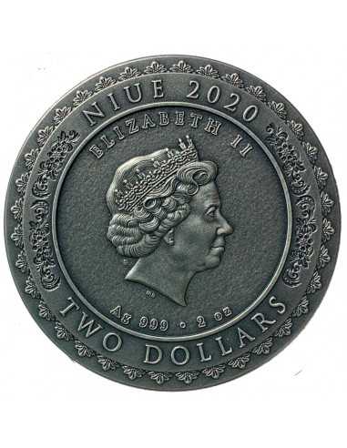 NYAI RORO KIDUL Itgoddesses 2 Oz Silver Coin 2$ Niue 2020 - Coins & More - Niue