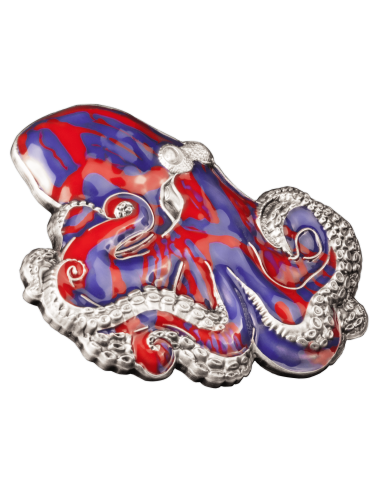 THE OCTOPUS 3 Oz Silver 5$ Barbados 2024 - Coins & More - Barbade