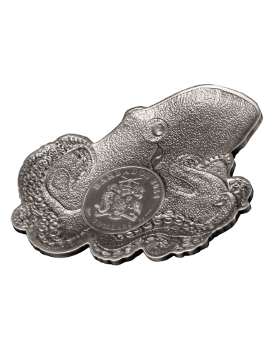 THE OCTOPUS 3 Oz Silver 5$ Barbados 2024 - Coins & More - Barbade