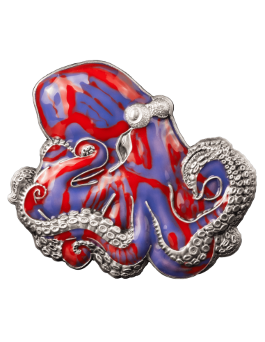 THE OCTOPUS 3 Oz Silver 5$ Barbados 2024 - Coins & More - Barbade