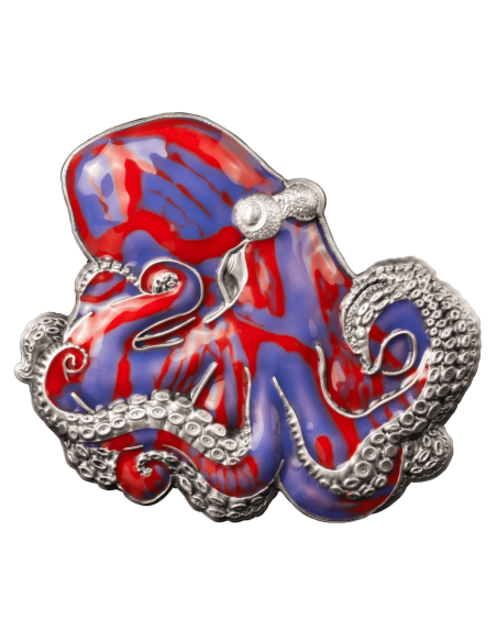 THE OCTOPUS 3 Oz Silver 5$ Barbados 2024 - Coins & More - Barbade