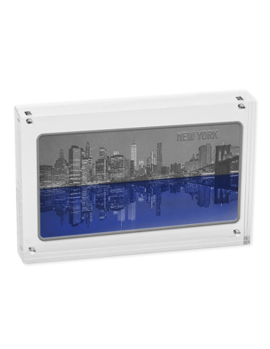 NEW YORK AT NIGHT 3 Oz Silver 5$ Barbados 2024 - Coins & More - Barbade