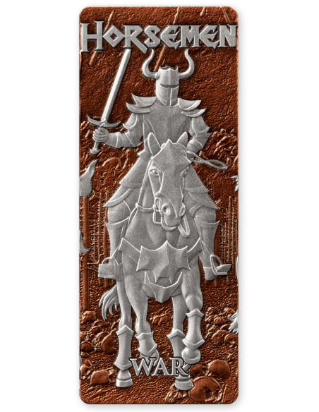 FOUR HORSEMEN OF THE APOCALYPSE Set 4x1 Oz Silver Coins 5$ Barbados 2024 - Coins & More - Barbade