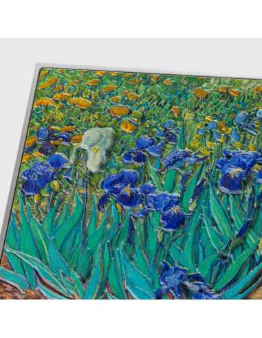 IRISES 1889 By Vincent Van Gogh Colored 2.5 Oz Silver & 120g Copper Coin 10000 Francs Chad 2024 - Coins & More - Chad