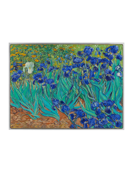 IRISES 1889 By Vincent Van Gogh Colored 2.5 Oz Silver & 120g Copper Coin 10000 Francs Chad 2024 - Coins & More - Chad