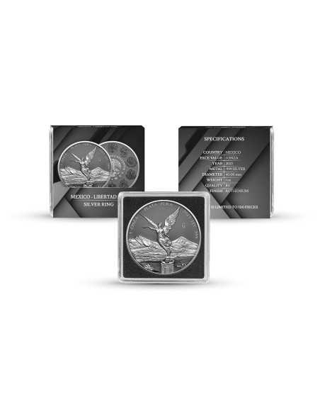 LIBERTAD - SILVER RING EDITION 2023 1 Oz Silver Coin Mexico 2023 - Coins & More - Mexico