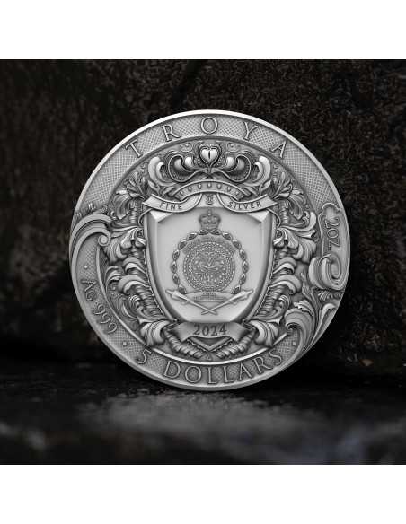 TROYA 2 Oz Silver Coin 5$ Niue 2024 - Coins & More - Niue