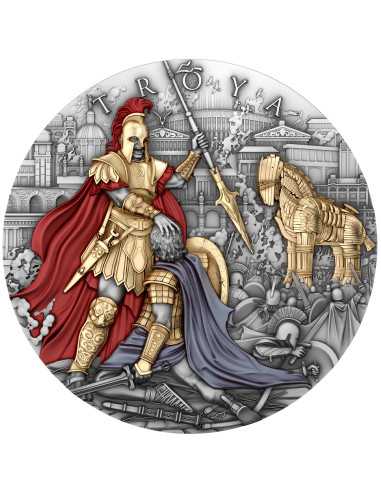 TROYA 2 Oz Silver Coin 5$ Niue 2024 - Coins & More - Niue