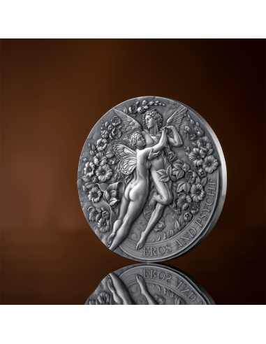 EROS AND PSYCHE Celestial Beauty 2 Oz Silver Coin 2000 Francs Cameroon 2024 - Coins & More - Camerun