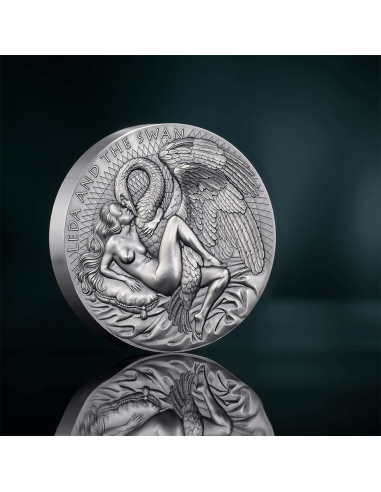 LEDA AND THE SWAN Celestial Beauty 1 Kg Kilo Silver Coin 10000 Francs Cameroon 2024 - Coins & More - Camerun