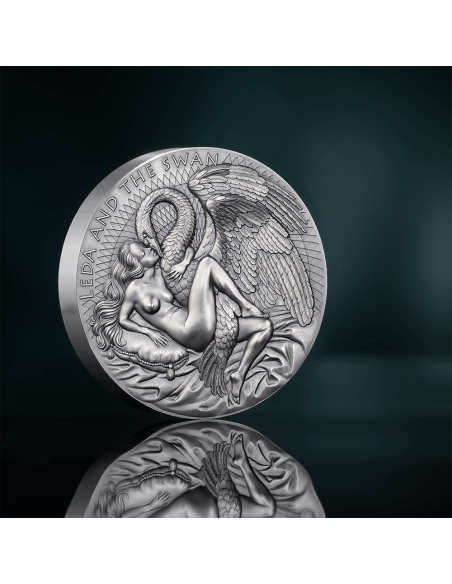 LEDA AND THE SWAN Celestial Beauty 1 Kg Kilo Silver Coin 10000 Francs Cameroon 2024 - Coins & More - Camerun