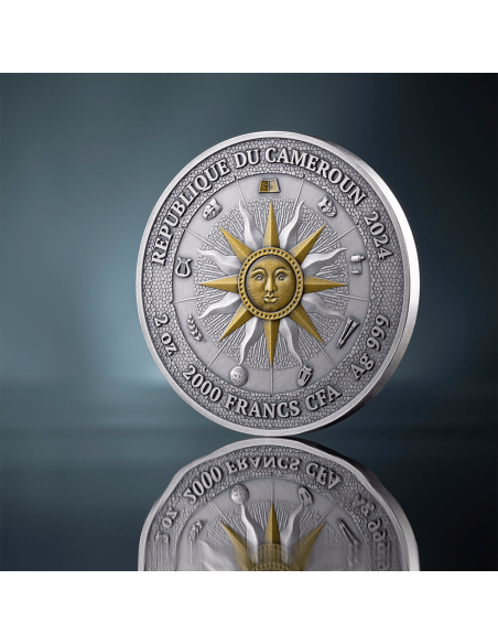 CALLIOPE The Nine Muses 2 Oz Silver Coin 2000 Francs Cameroon 2024 - Coins & More - Cameroun