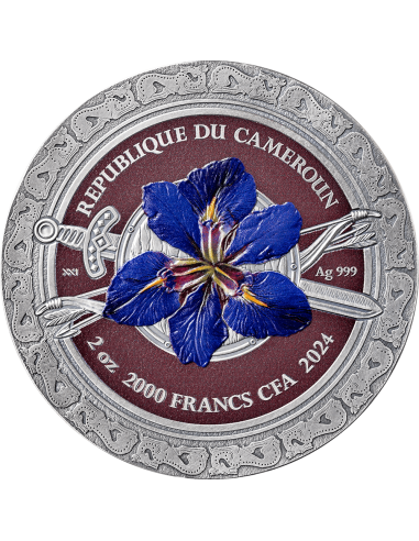 SAMARTIAN Femina Bellator 2 Oz Silver Coin 2000 Francs CFA Cameroon 2024 - Coins & More - Camerun
