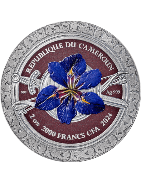 SAMARTIAN Femina Bellator 2 Oz Silver Coin 2000 Francs CFA Cameroon 2024 - Coins & More - Camerun