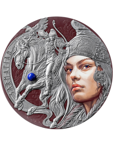 SAMARTIAN Femina Bellator 2 Oz Silver Coin 2000 Francs CFA Cameroon 2024 - Coins & More - Camerun