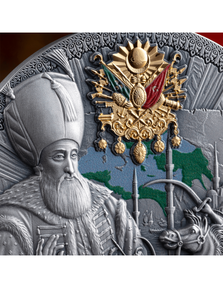 OTTOMAN EMPIRE Legacy of the Greatest Empires 2 Oz Silver Coin 2000 Francs CFA Cameroon 2024 - Coins & More - Camerun