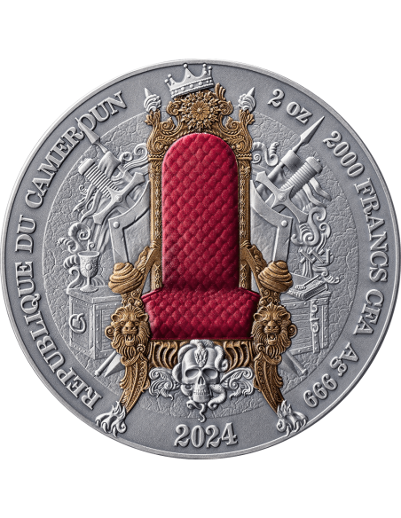 OTTOMAN EMPIRE Legacy of the Greatest Empires 2 Oz Silver Coin 2000 Francs CFA Cameroon 2024 - Coins & More - Camerun