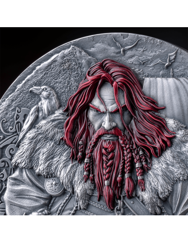 ERIK THE RED The Way to Valhalla 2 Oz Silver Coin 2000 Francs Cameroon 2024 - Coins & More - Kamerun