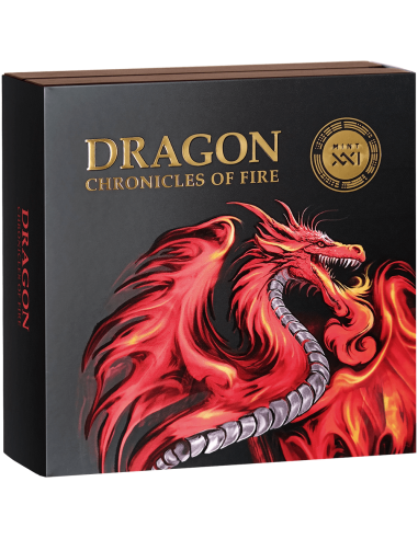 DRAGON Chronicles of Fire 2 Oz Silver Coin 10 Cedis Ghana 2024 - Coins & More - Ghana