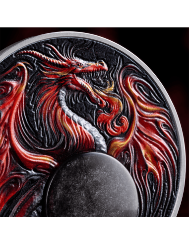 DRAGON Chronicles of Fire 2 Oz Silver Coin 10 Cedis Ghana 2024 - Coins & More - Ghana
