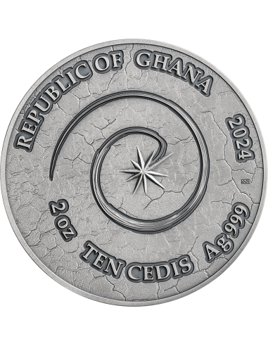 DRAGON Chronicles of Fire 2 Oz Silver Coin 10 Cedis Ghana 2024 - Coins & More - Ghana