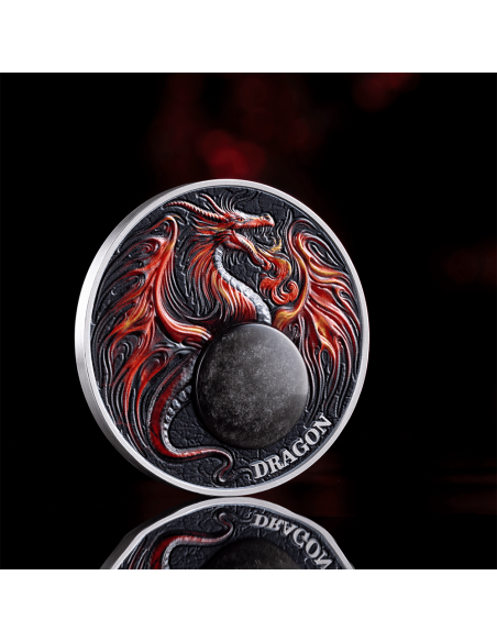 DRAGON Chronicles of Fire 2 Oz Silver Coin 10 Cedis Ghana 2024 - Coins & More - Ghana
