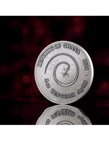 DRAGON Chronicles of Fire 2 Oz Silver Coin 10 Cedis Ghana 2024 - Coins & More - Ghana