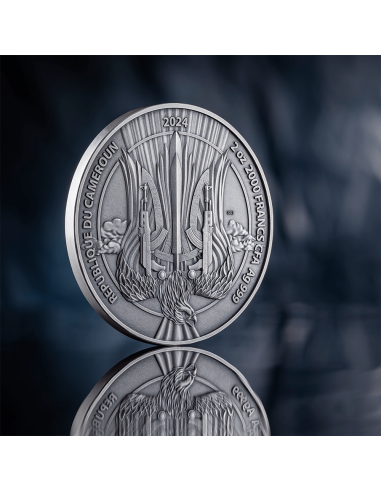 ARMY OF DRONES Guardians of Freedom 2 Oz Silver Coin 2000 Francs Cameroon 2024 - Coins & More - Cameroun