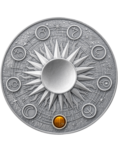 EARTH Solar System 2 Oz Silver Coin 10 Cedis Ghana 2024 - Coins & More - Ghana